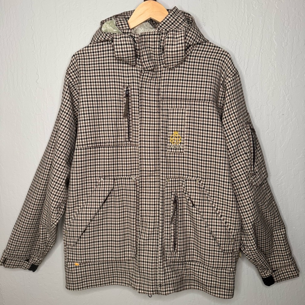 SPECIAL BLEND Men’s Checkered Snowboard Ski Jacket Waterproof Brown & Tan XS - Picture 15 of 15